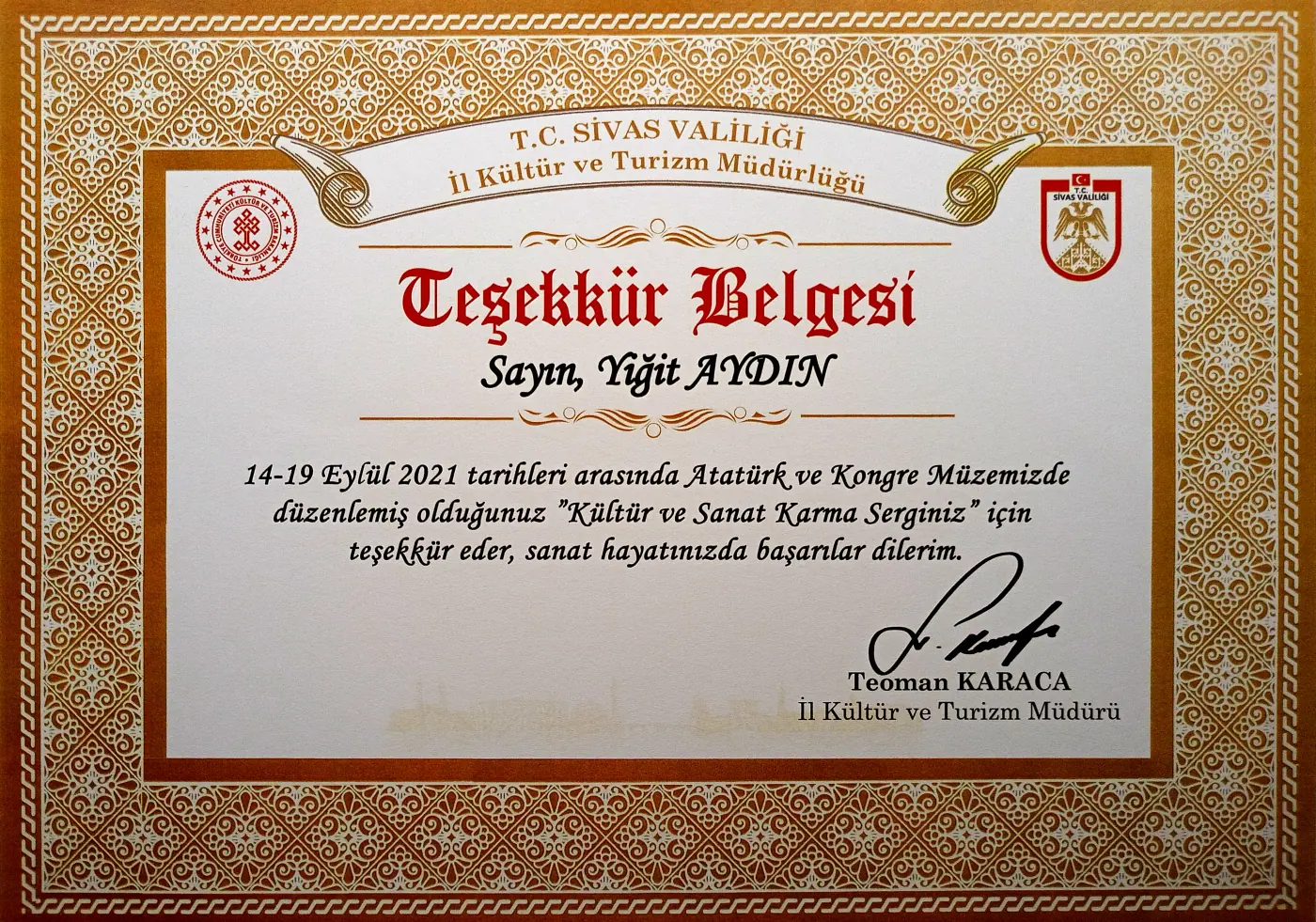 Kültür ve Sanat Karma Sergisi